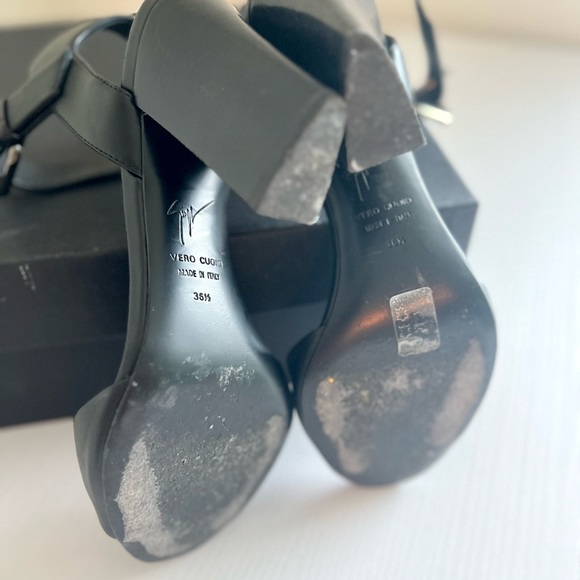 Giuseppe Zanotti strap block-heel sandals - size 6.5 - Picture 9 of 10
